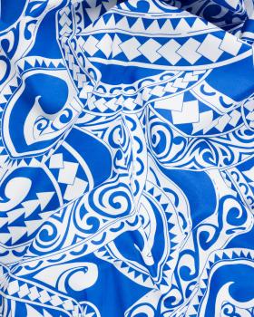 Polynesian fabric TATAN Blue - Tissushop